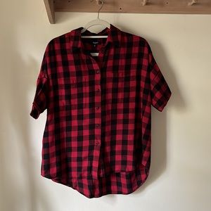 Madewell Buffalo check short sleeve button down SMALL